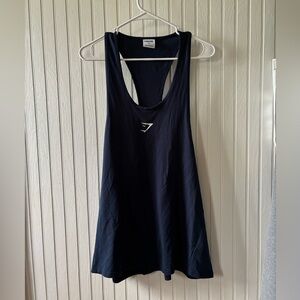 Gymshark loose workout tank top in XL - Navy blue